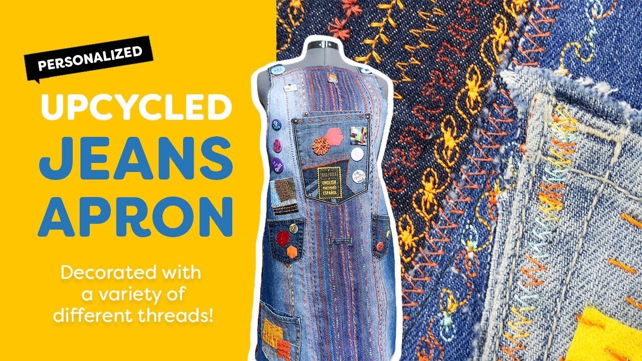 How to Make a DIY Upcycled Jeans Apron