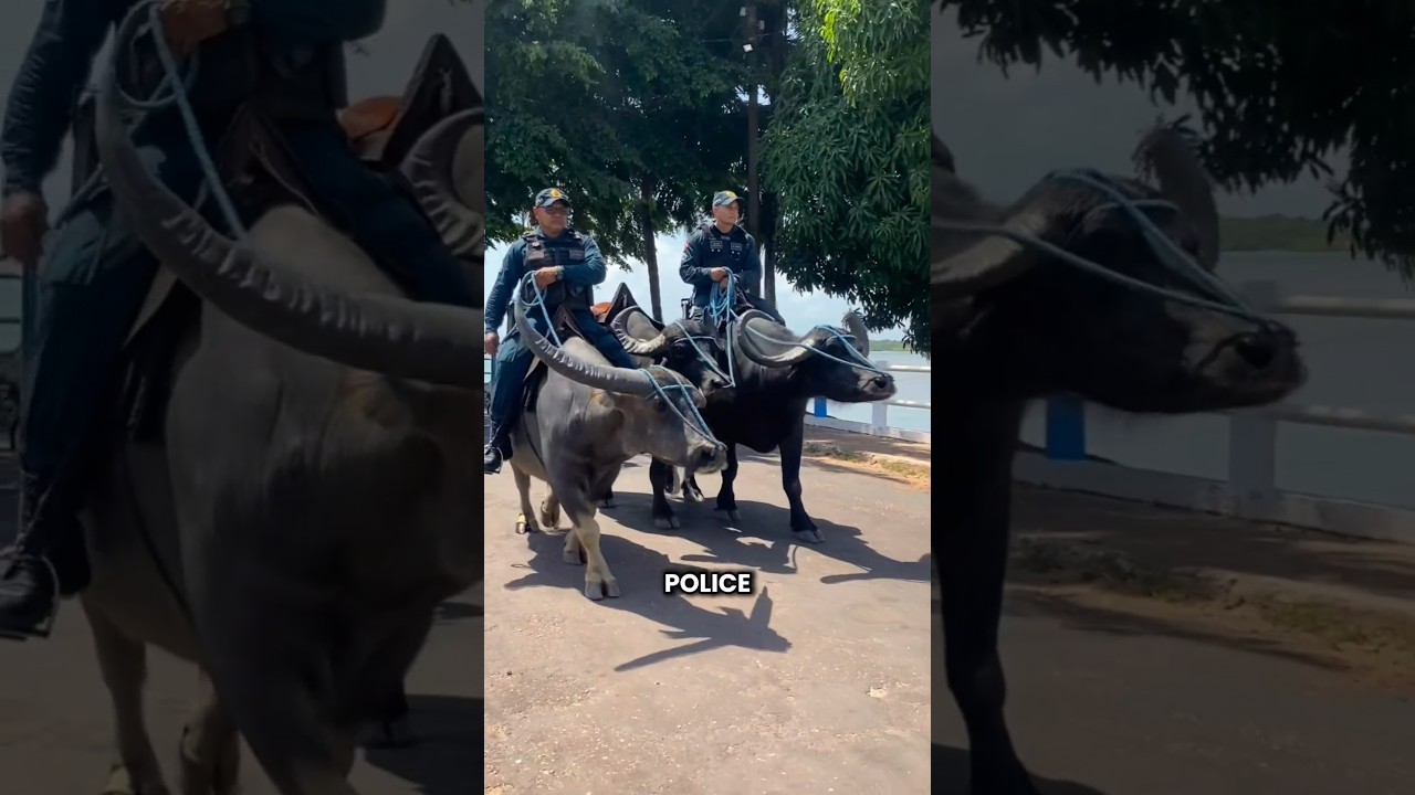 Why Do Police Uses Buffaloes? #shorts #youtubeshorts #viralshorts #facts #amazingfacts