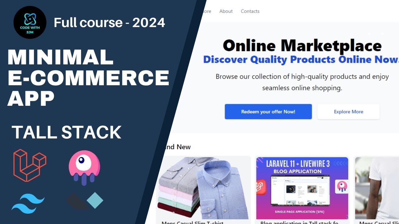 Building the Ultimate Laravel E-Commerce App (with Shopping Cart) | TALL stack | A Complete Guide