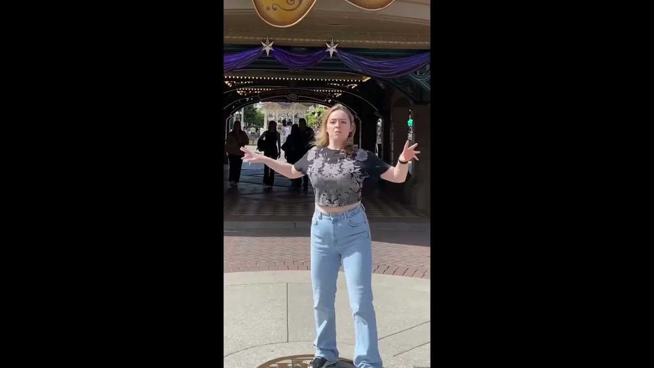 Jack Sparrow Joins Guest Imitating Character's Run Through Disneyland