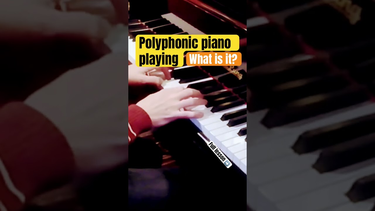 Polyphonic piano playing #pianolessons #pianotutorial #jazzpianolessons #poppiano