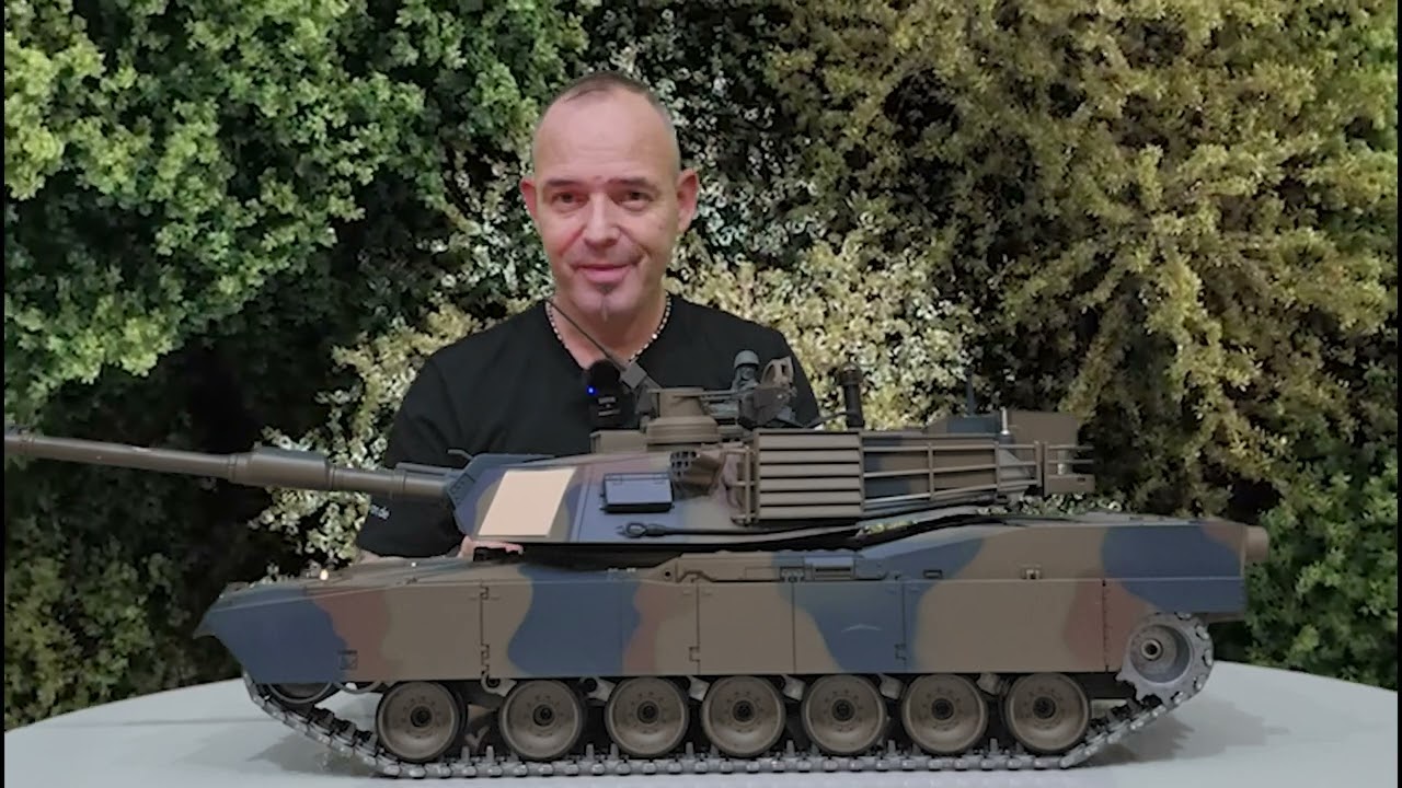 RC PANZER TANK M1A1 Abrams Heng Long 1:16 Produktvorstellung 2 FUNKTIONEN Panzer ABRAMS
