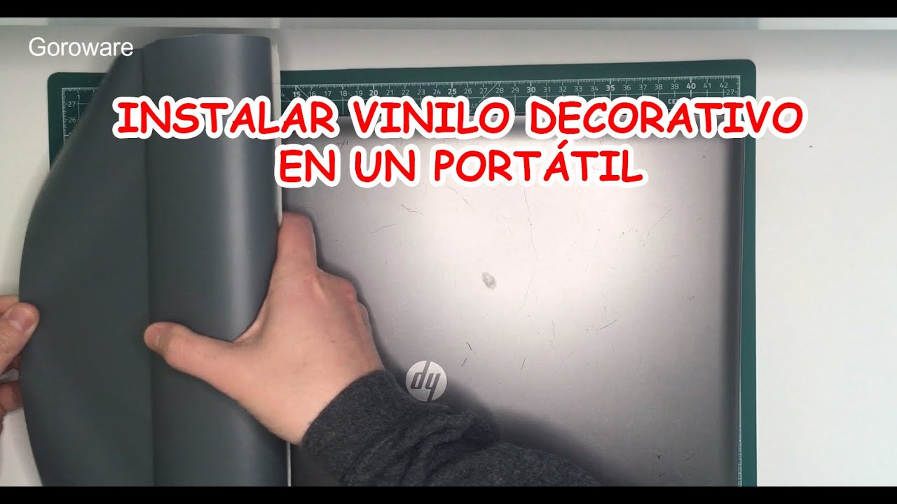 Poner vinilo adhesivo en un portátil o Laptop