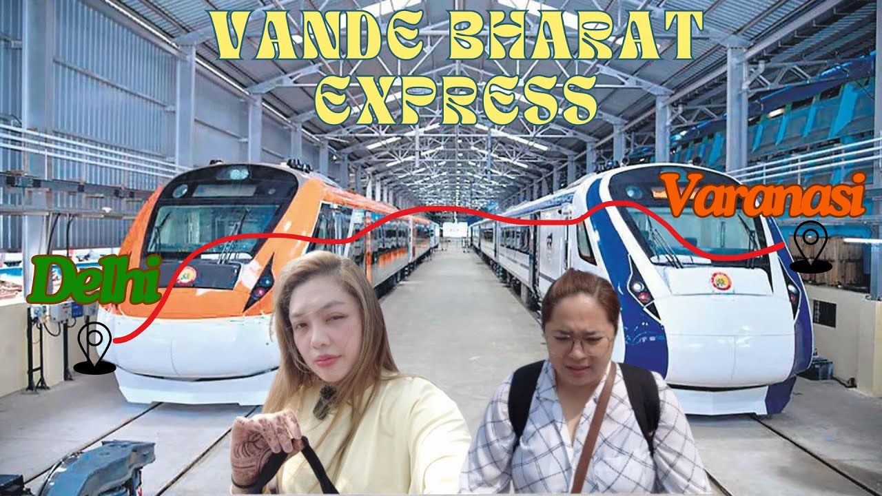 India Vlog 28: Vande Bharat Express (Delhi to Varanasi) (Varanasi hotel room tour)