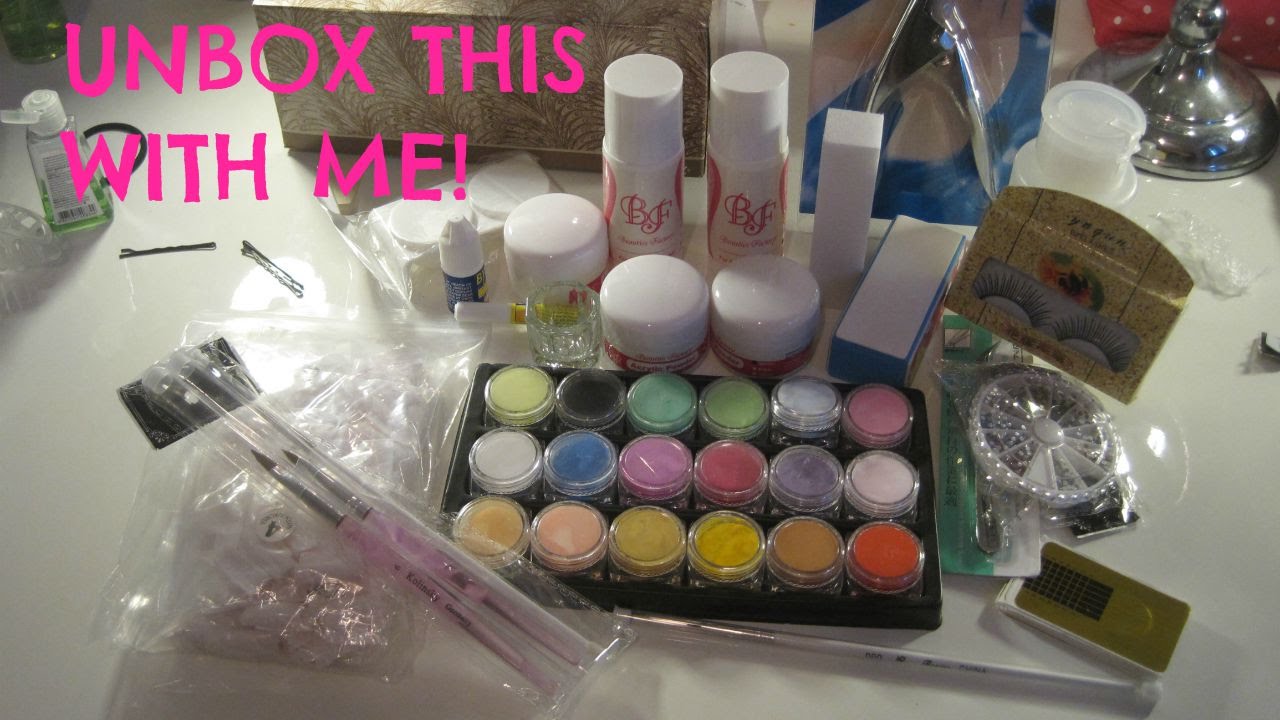 AMAZON ACRYLIC NAIL KIT UNBOXING! | Erika Anderson