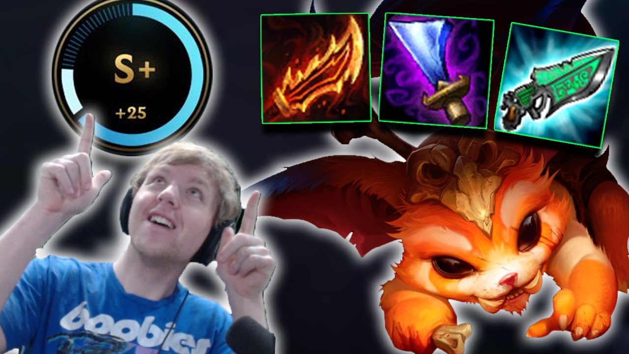 ЭТОТ УРОН СВОДИТ С УМА! S+ ПОЛНЫЙ УДАР НА АП ГНАР СРЕДНИЙ БОГ! - Комментарий League of Legends