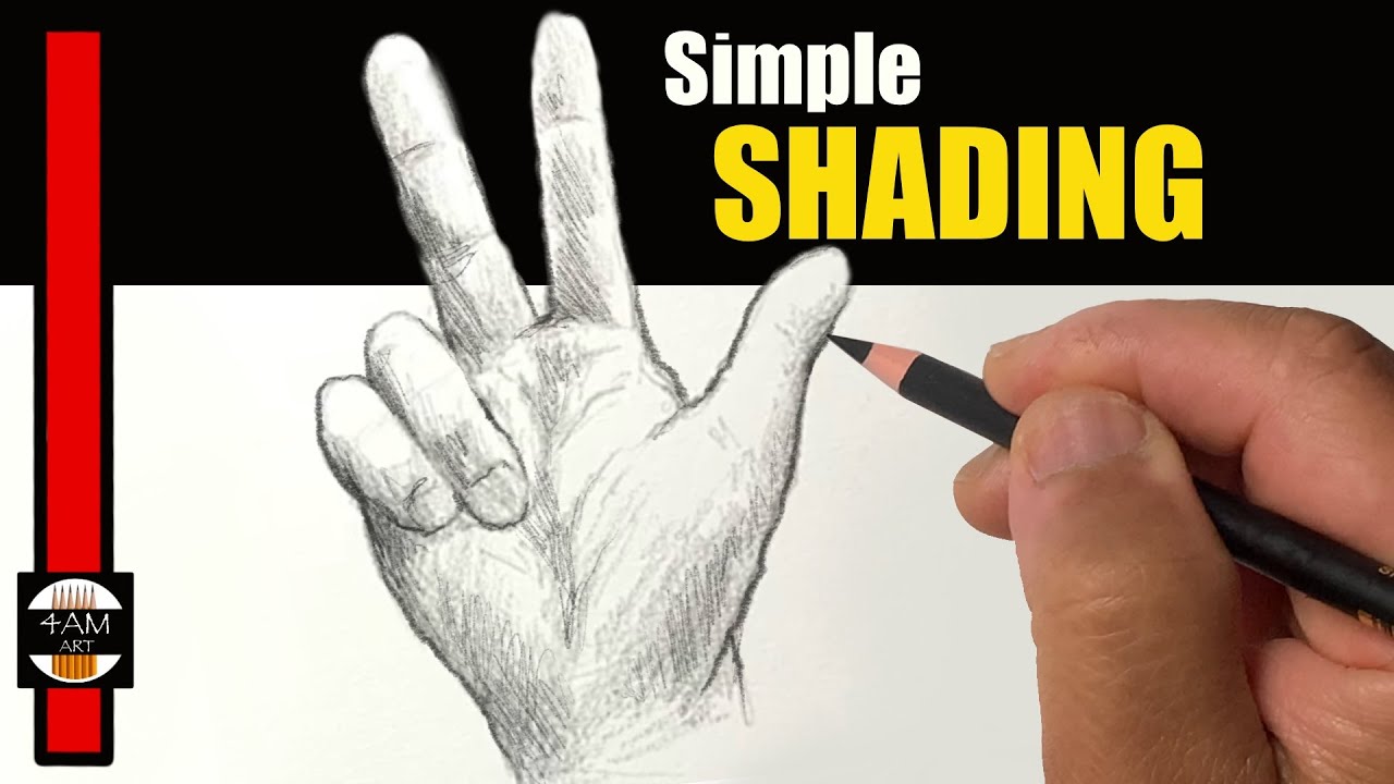 How to Draw the THREE Hand Sign in Pencil