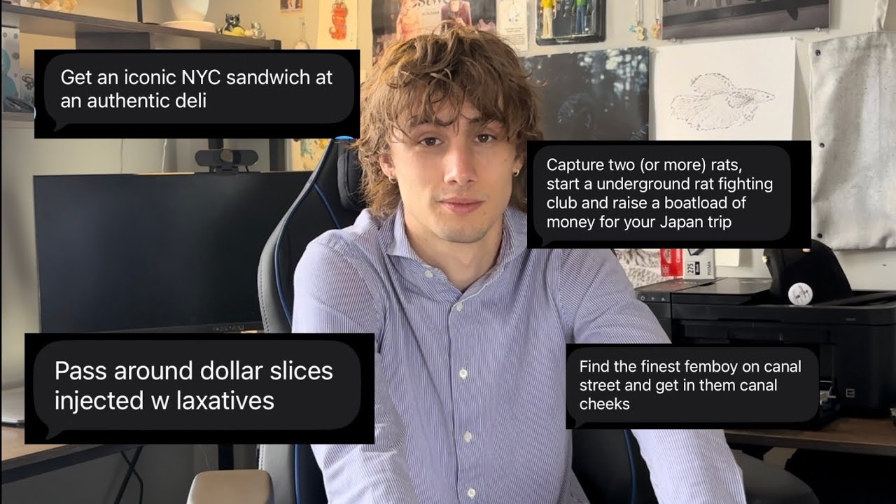 My friends decide what I do in NYC ￼