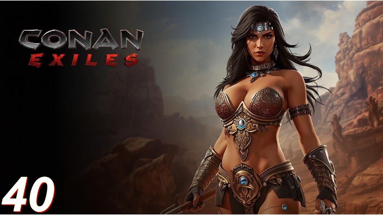 CONAN EXILES #40 -  NOSSA TROPA DE HIENAS E FAZENDO FERRAMENTAS DE FERRO! HUMILDE!