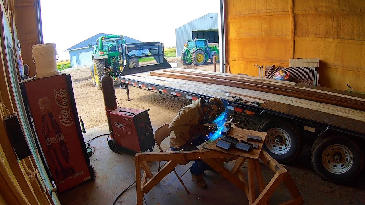 Preparing the Gooseneck for Hauling Bales