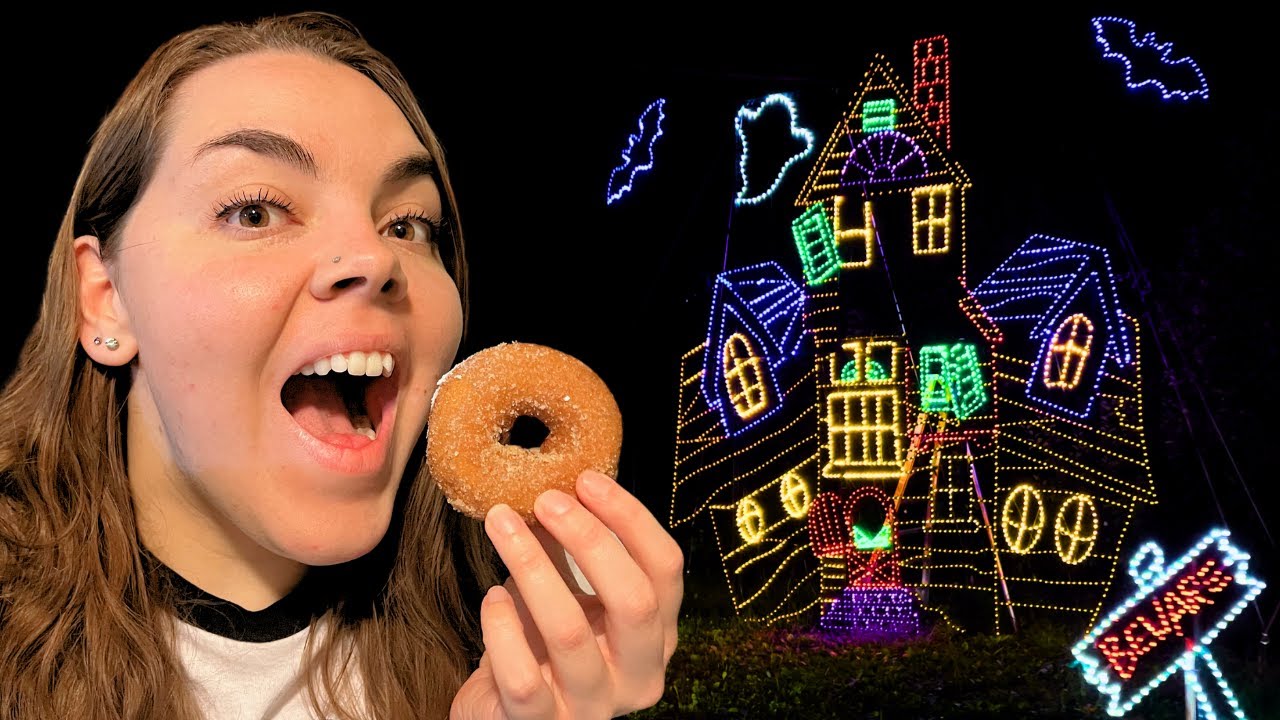The Largest Halloween Light Show in NJ! // Demarest Farms