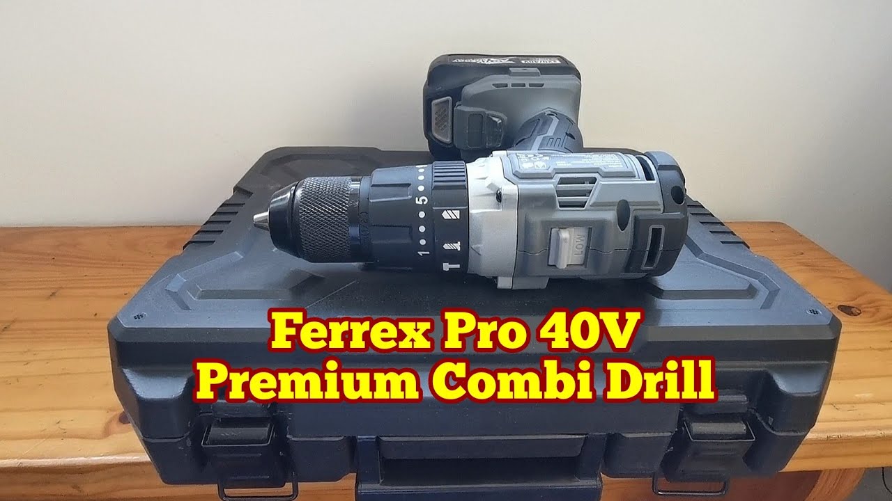 Amazing Ferrex Pro 40V Premium Combi Drill, Unboxing, Review, Use