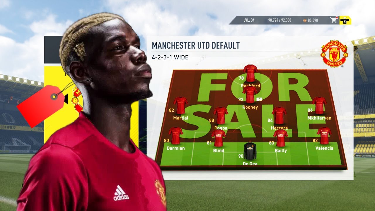 SELL THE WHOLE TEAM & REBUILD CHALLENGE W/ MAN UNITED -  FIFA 17 EXPERIMENT! ft. GardieFIFA