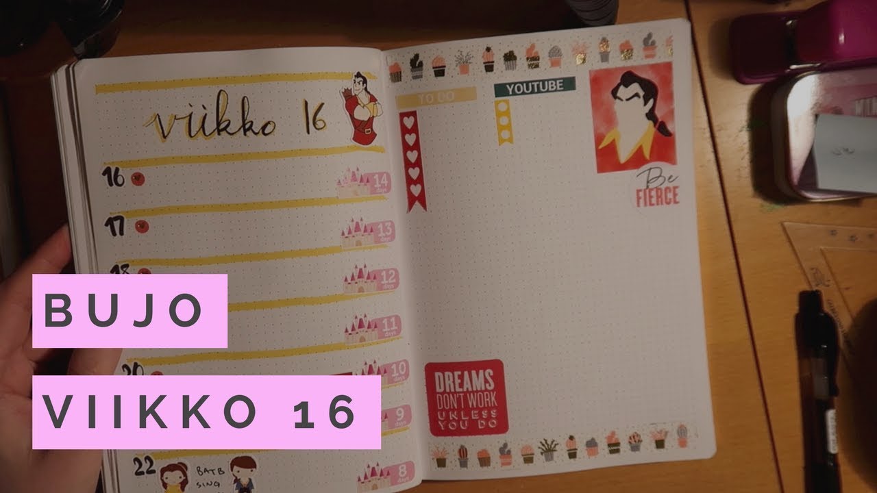 Bullet journal plan with me