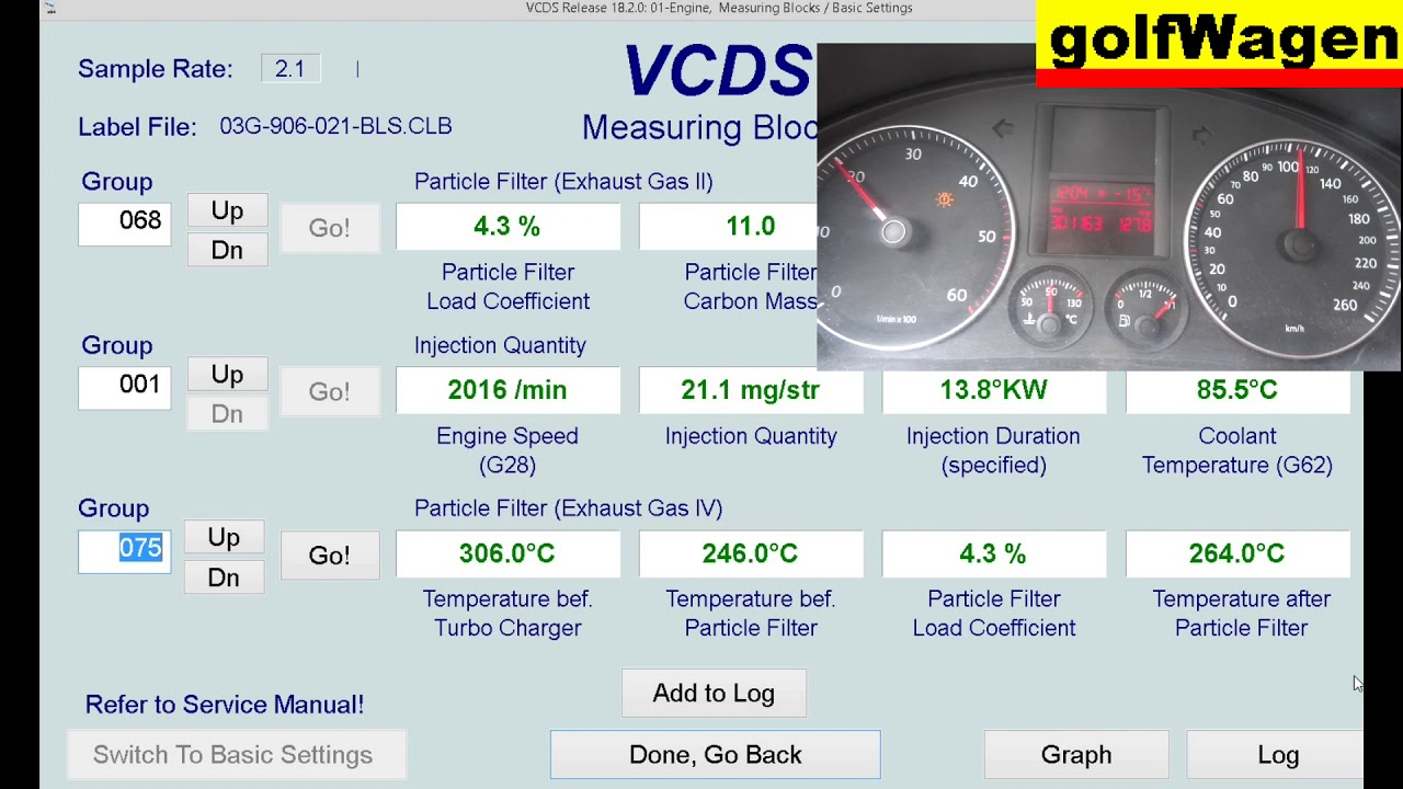 1.9TDI DPF regeneration w/o service (as regeneration with out VCDS-VAG)