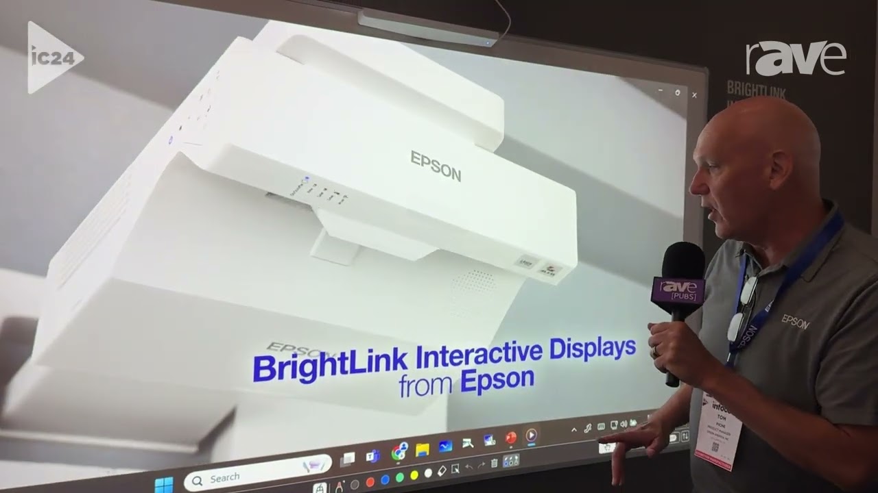 InfoComm 2024: Epson Shows Off BrightLink 770Fi Ultra-Short-Throw Interactive Laser Projector