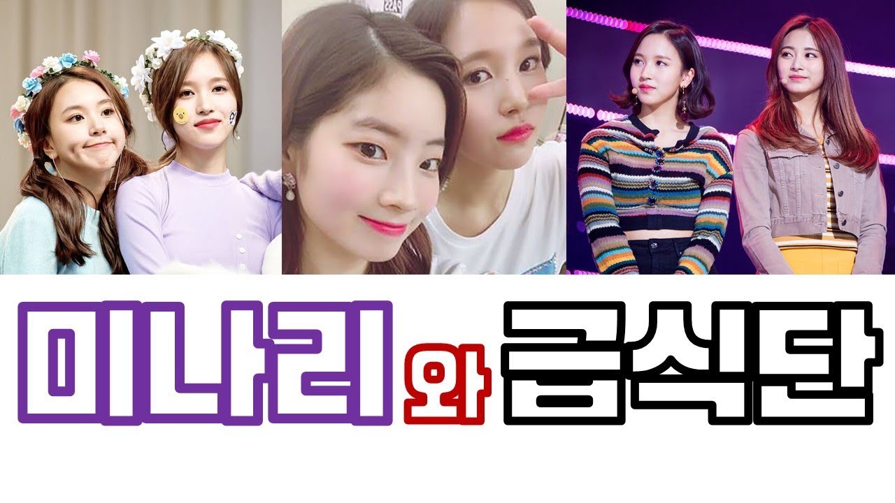 [TWICE] 트와이스 미나 다현 채영 쯔위 - 귀여운 미나리와 급식단들 케미 (조류즈, 미챙, 미쯔)