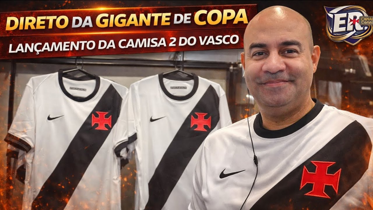 NOVIDADE! VASCO LANÇA CAMISA AWAY NOVA DA NIKE. EMERSON ROCHA AO VIVO DIRETO DA LOJA DE COPACABANA