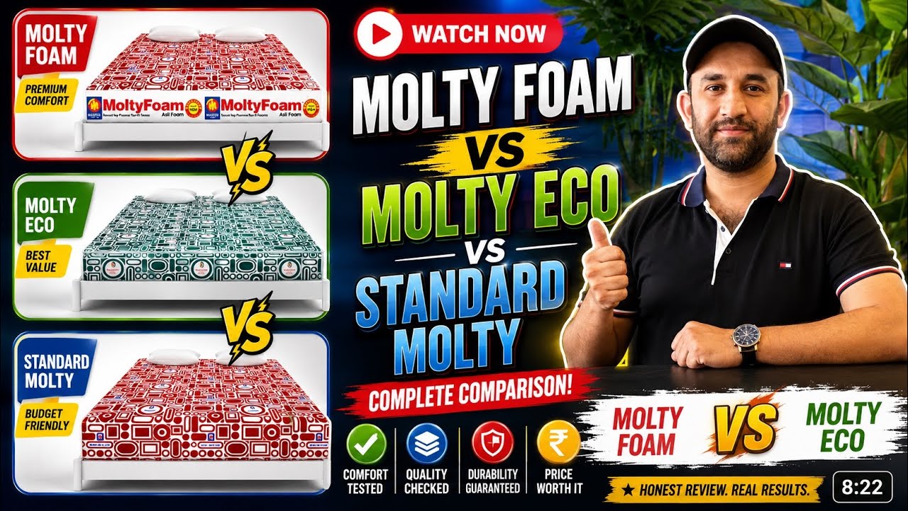 Molty Foam, Molty Eco или Molty Firm — какой вариант лучше всего подходит для вашего сна?