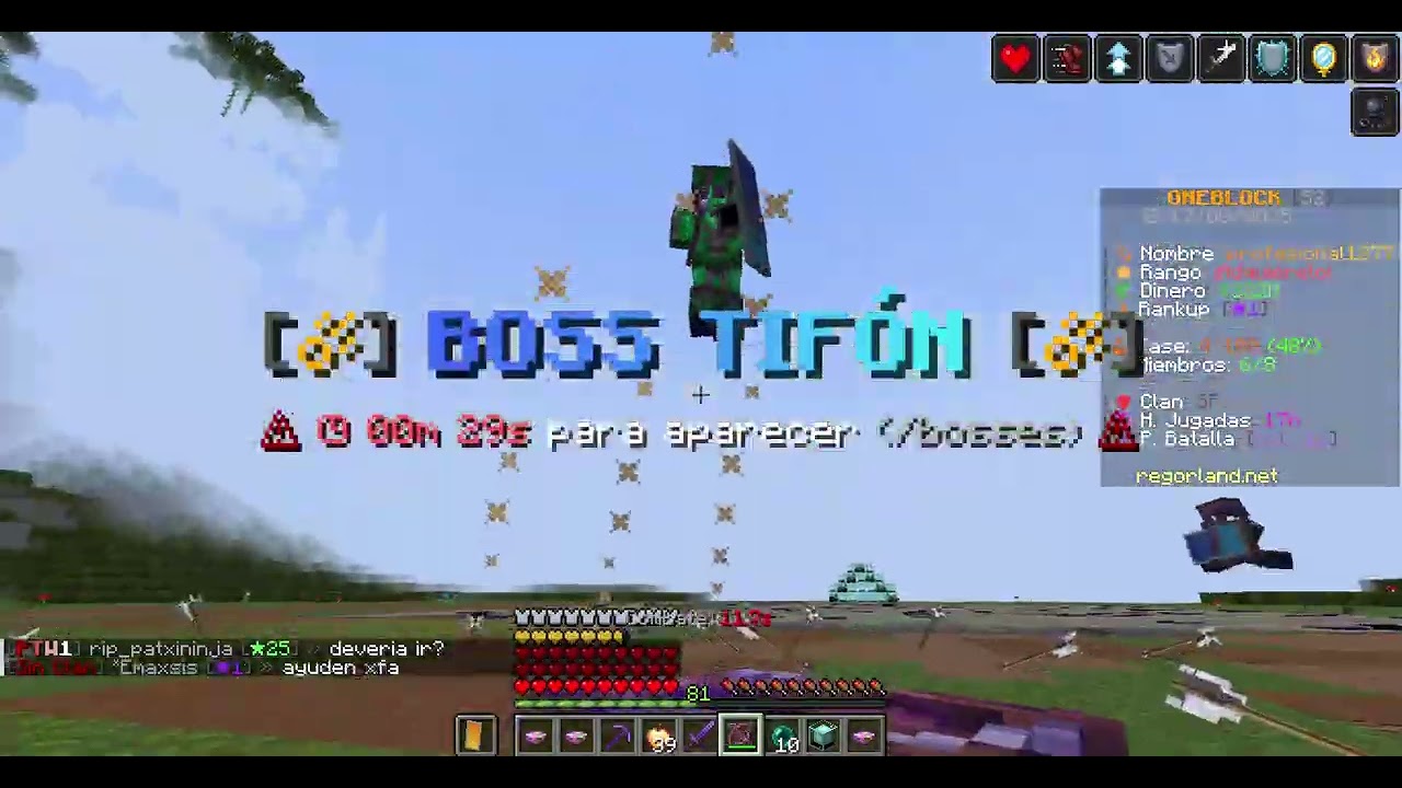 un 4 o 5vs1 en oneblock