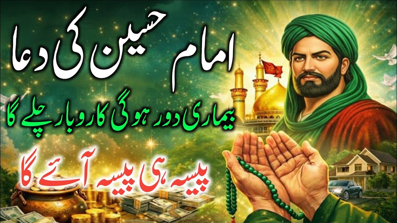 Dua e Imam Hussain A.S | Dil Ko Sukoon Dene Wali Dua | Ya Hussain A.S|Barkat Ka Wazifa|دعا امام حسين