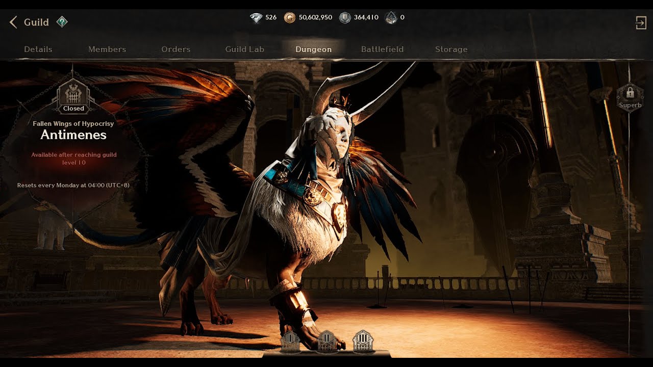 INTRODUCING NEW GUILD DUNGEON ANTIMENES