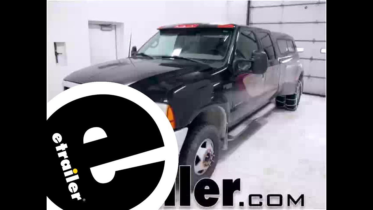 Mount: Titan Chain Snow Tire Chains for Dual Tires on a 2001 Ford F-250 and F-350 Super Duty