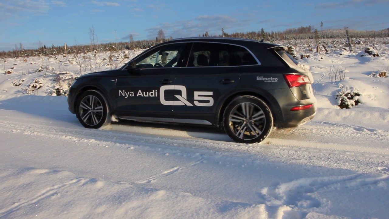 New 2017 Audi Q5 TDI 190PS quattro ultra on snow(Fly by ,launch, inboard)