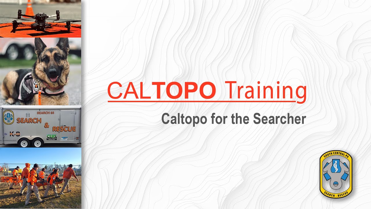 Caltopo for the Searcher (Mobile Device)