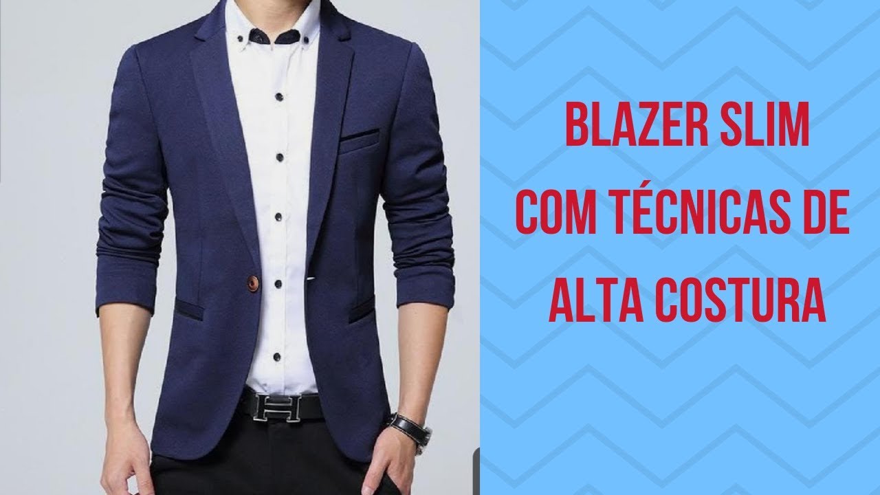 COMO FAZER BLAZER MASCULINO SLIM MANGA ALFAIATE / PAULA BATISTA