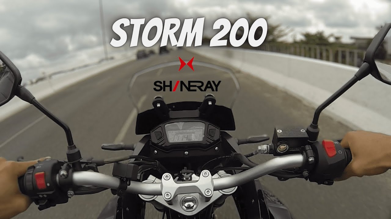 PRIMEIRAS IMPRESSÕES e TEST-DRIVE da SHINERAY  STORM 200cc