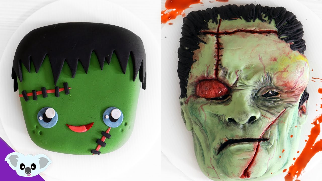 AMAZING HALLOWEEN CAKE Cute and Scary FRANKENSTEIN's Monster!  | How to Birthday Party | Koalipops
