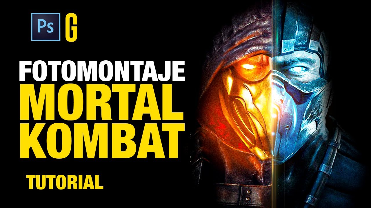 Photoshop Tutorial | Fotomontaje de Mortal Kombat | How to Create a Mortal Kombat Photo Manipulation