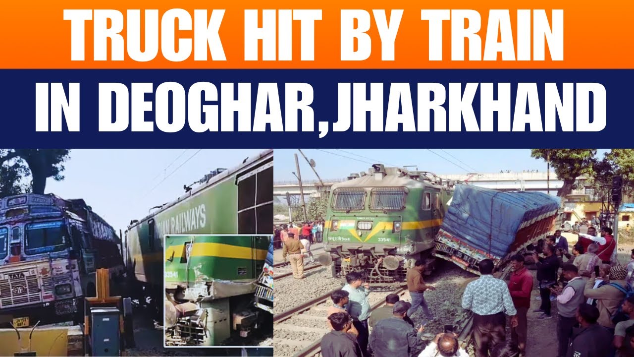 Train Hits Truck at Railway Crossing in Deoghar, Jharkhand | News9