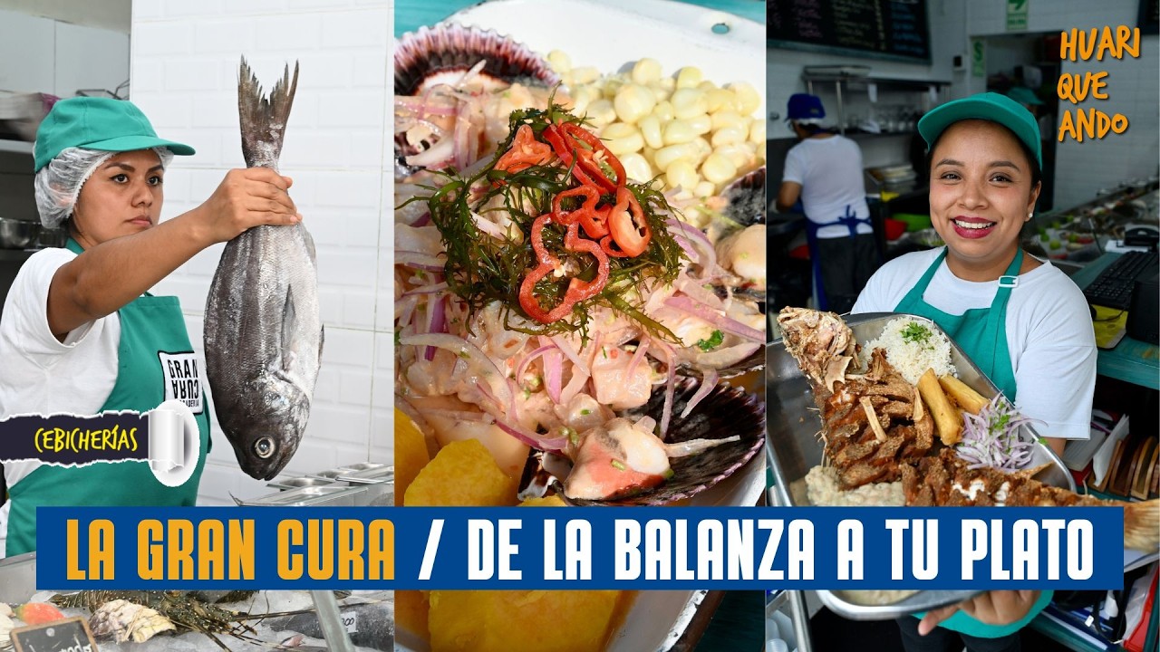 🐟 ¿Una cebichería donde TÚ eliges tu pescado y te lo pesan? Así es La Gran Cura en Surquillo