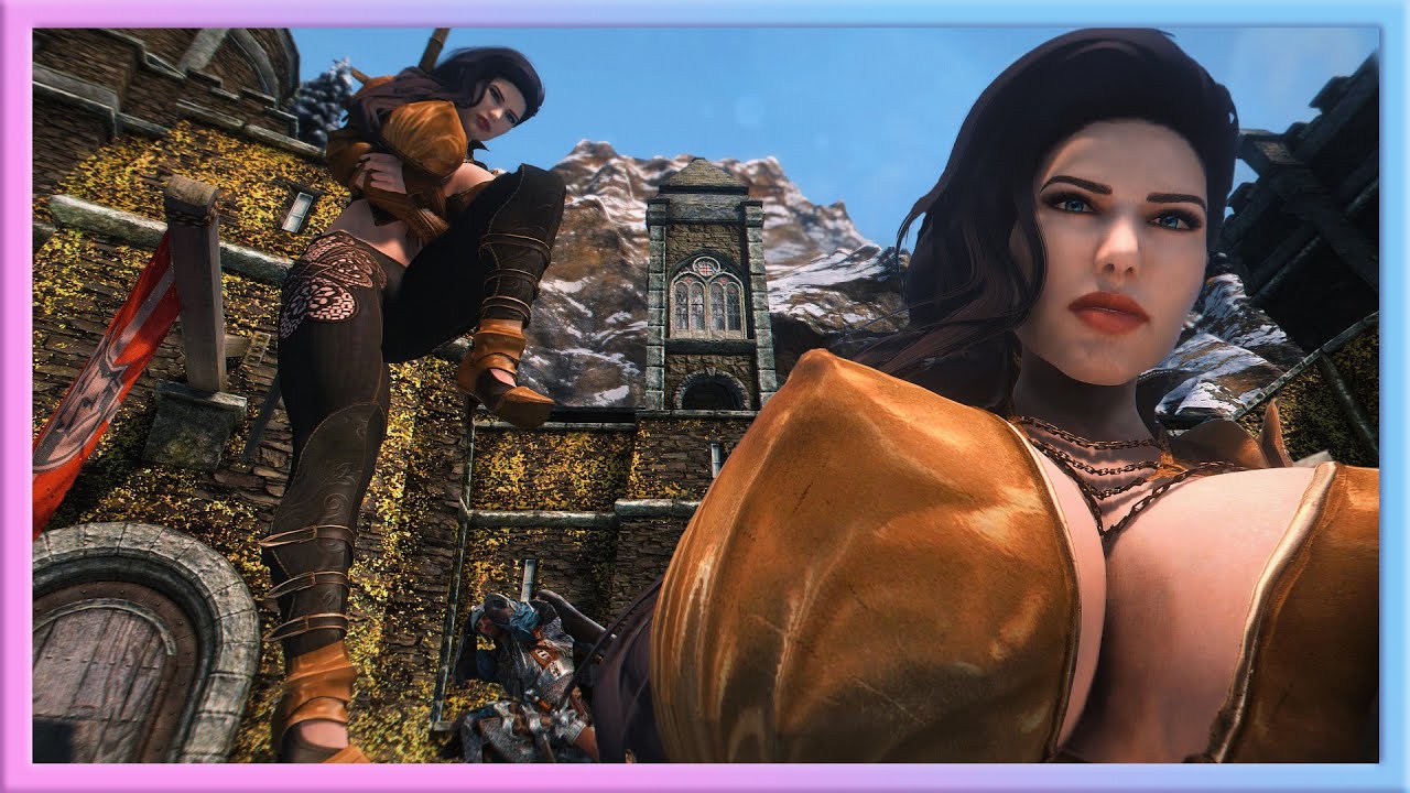 Giantess rampages through Solitude - Skyrim GTS