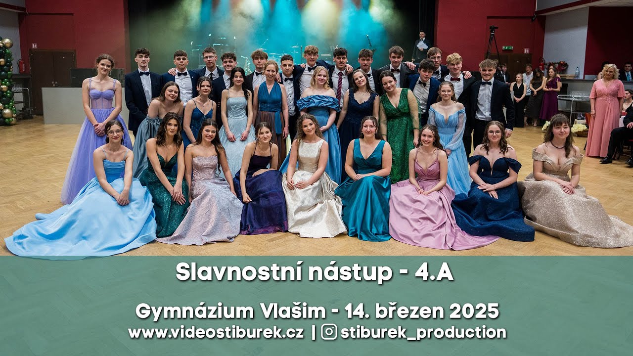 4.A / Slavnostní nástup / Gymnázium Vlašim / 14.3.2025