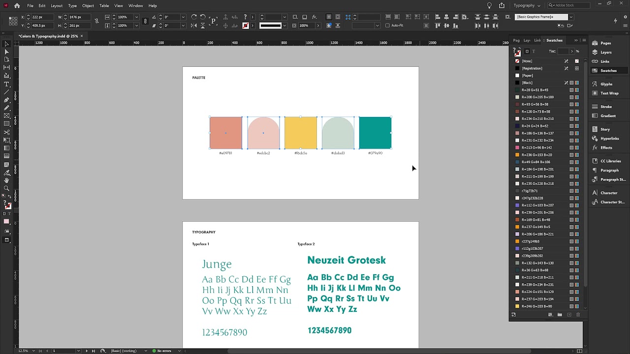 Indesign Basics - CC Libraries, Text Styles, Swatches, Layers