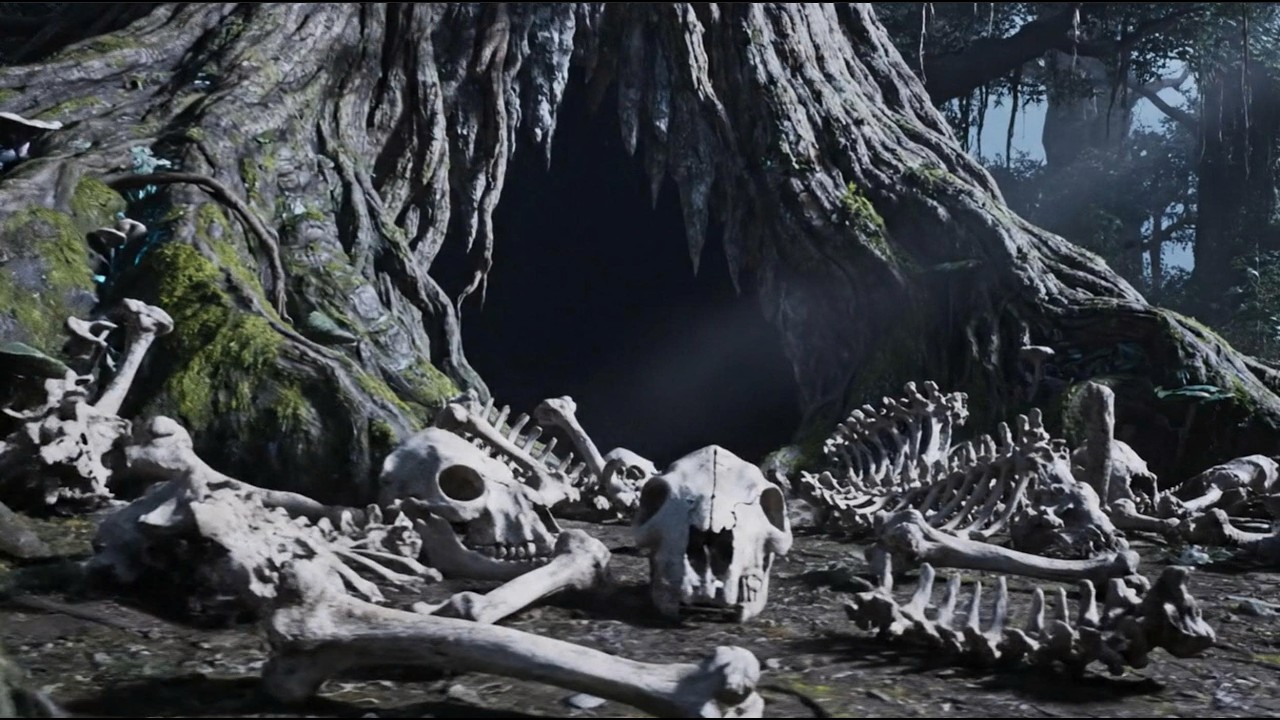 L’événement mystérieux et inconnu survenu dans la forêt ancienne à l’aube brumeuse