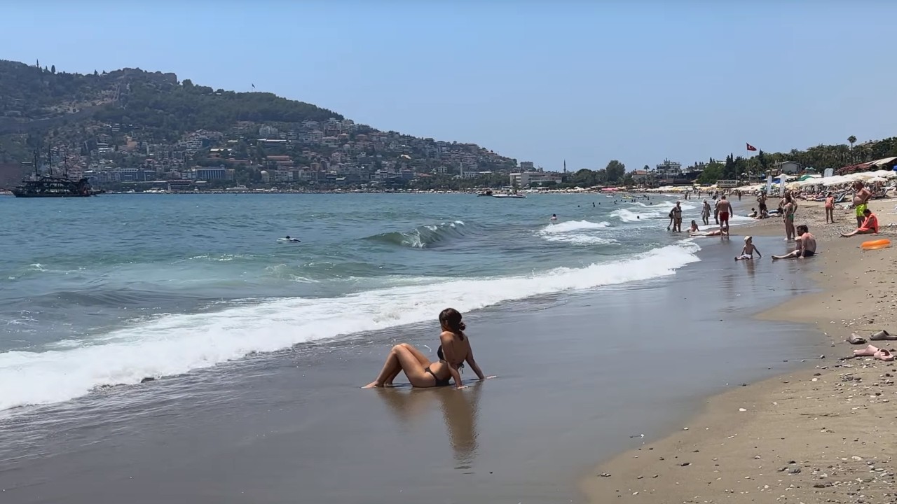 Alanya Keykubat beach summer walk, (Antalya) Turkey 2025