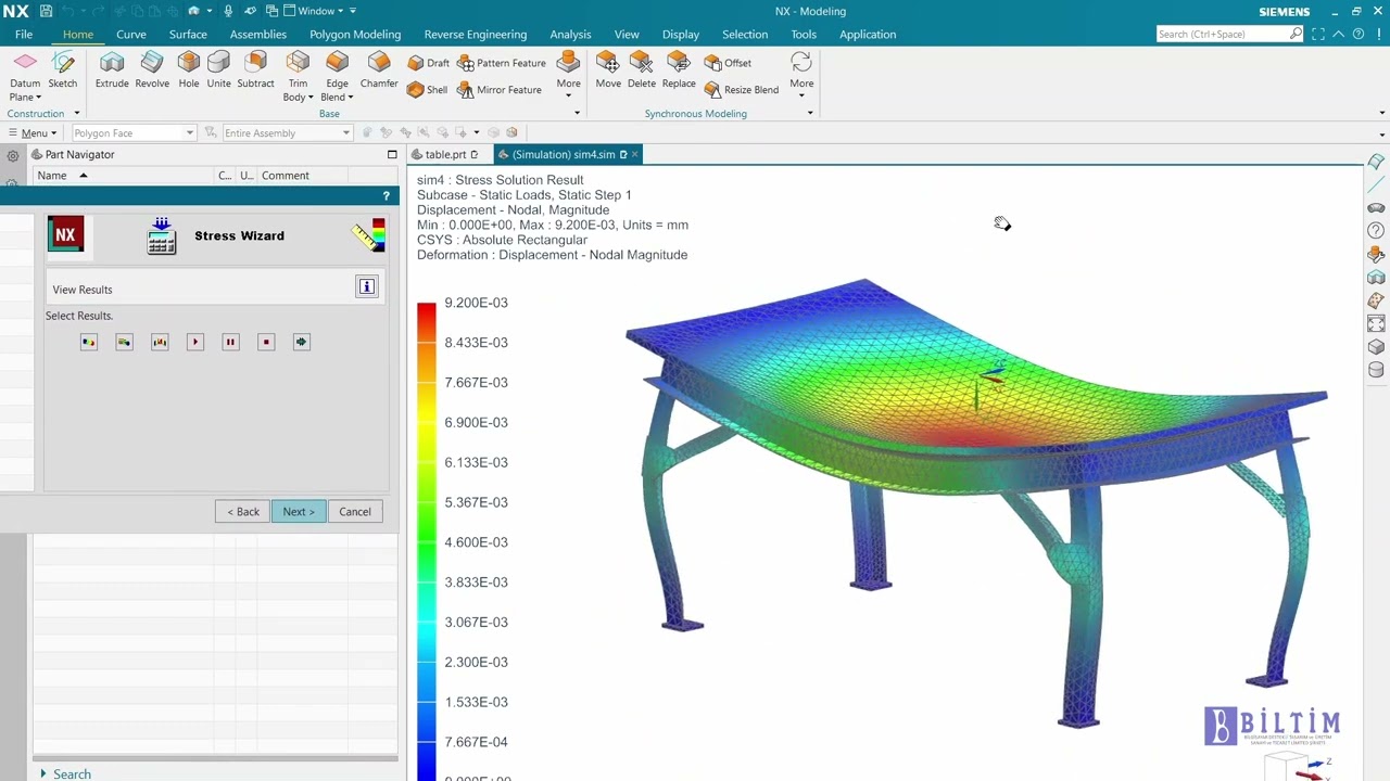 Siemens NX CAD İpuçları - Stress Wizard