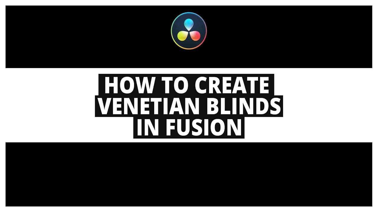 Create Venetian Blinds Effect in Davinci Resolve Fusion