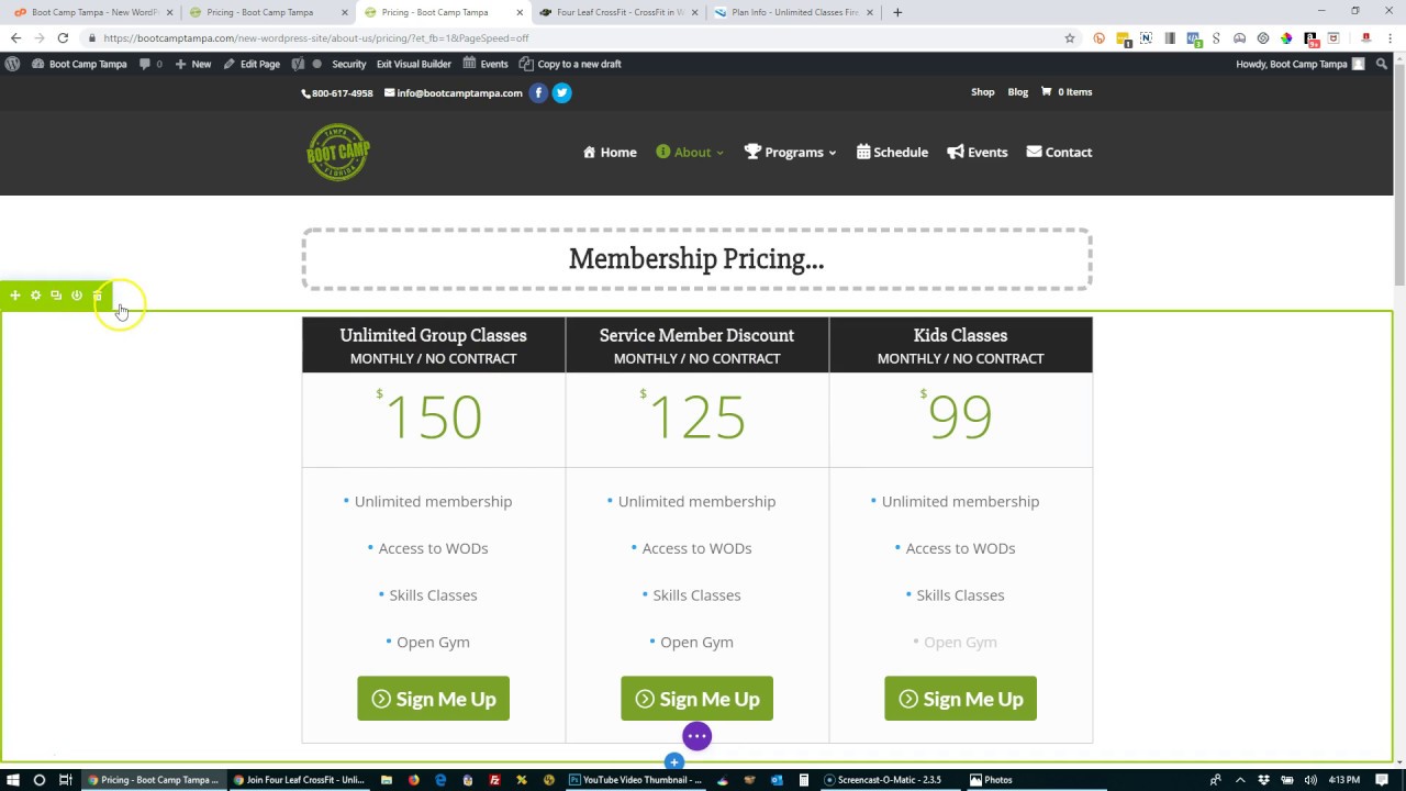 Change Membership Pricing Using Divi Pricing Module