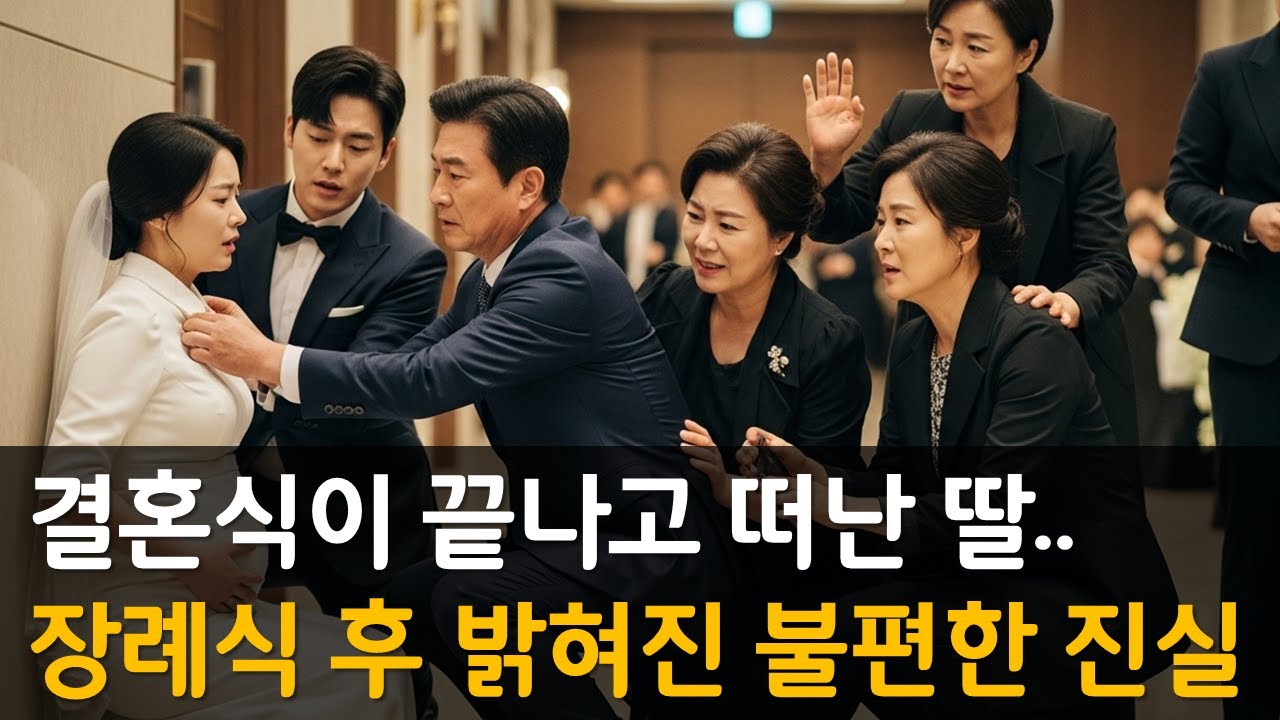 결혼식이 끝나자마자 세상을 떠난 딸.. 장례식 중 조문객이 알려준 사돈의 소름 돋는 계획들.. #시니어사연 #오디오사연 #사이다사연 #인생이야기