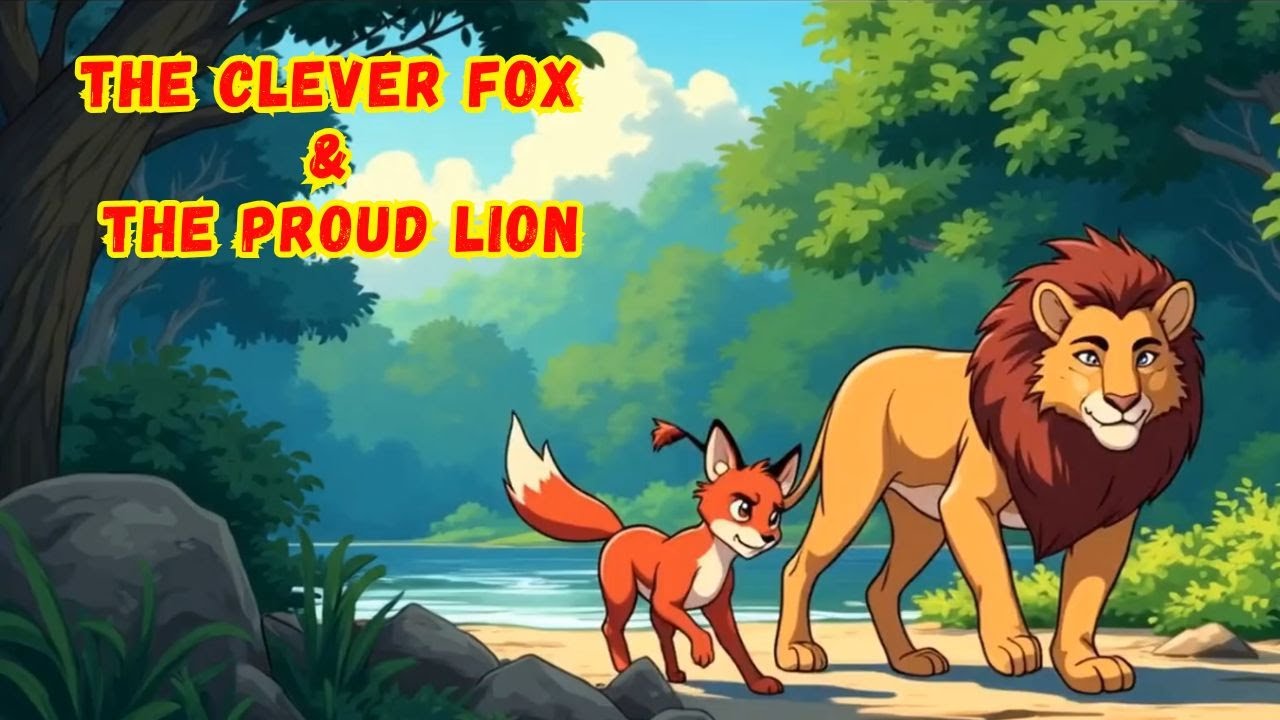 The Clever Fox and the Proud Lion 🦊🦁 | Bedtime Moral Story for Kids | Animated Animal Stories