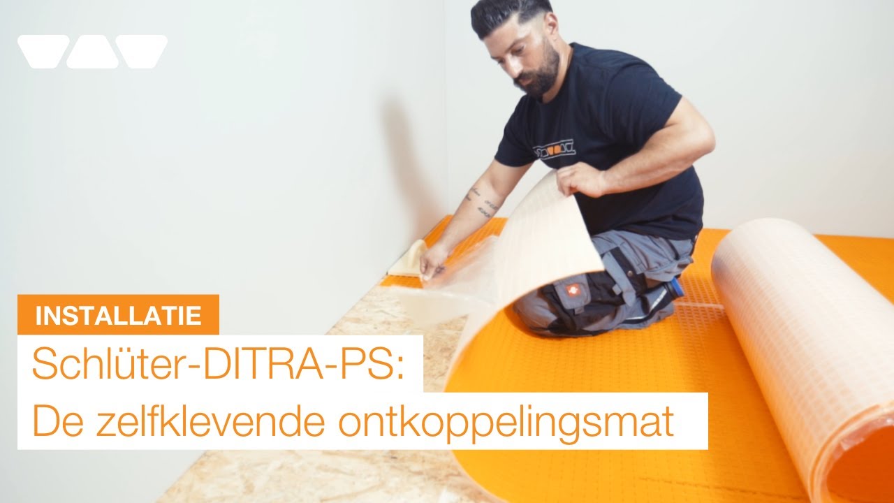 Schlüter DITRA-PS: zelfklevende ontkoppelingsmat voor een perfect resultaat | Installatievideo