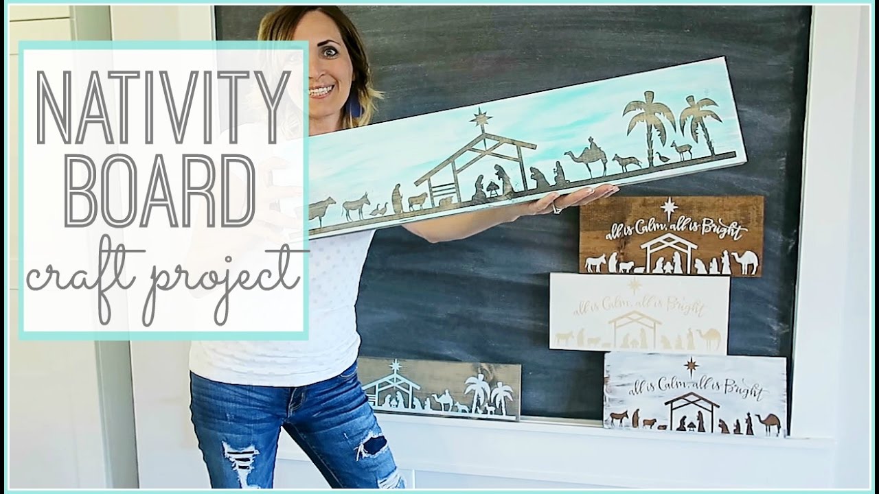 DIY Nativity Board Craft
