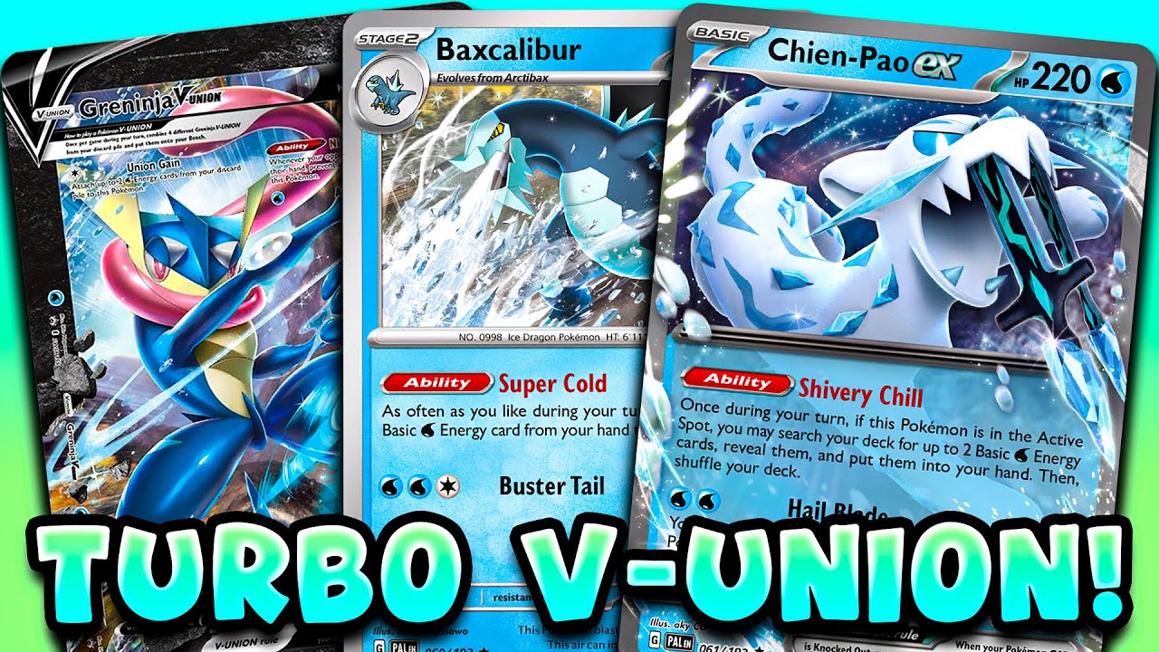 Greninja V-Union is just INSANE Now!! (Paldea Evolved)