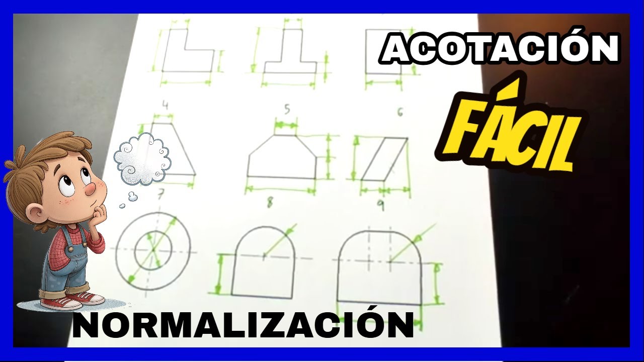 Acotación de piezas básicas 👉¿Cómo acotar?
