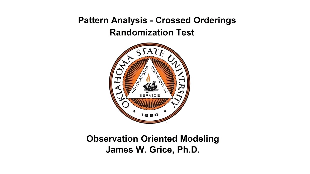 Pattern Analysis -- Crossed Orderings : Randomization Test